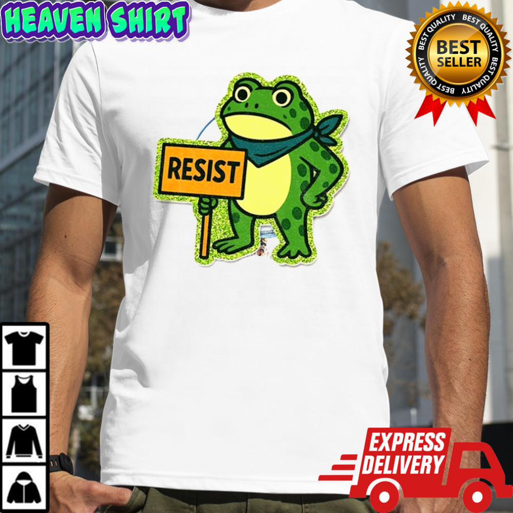 Portland Frog Protest Anti-ICE Frog Resist Freedom shirt