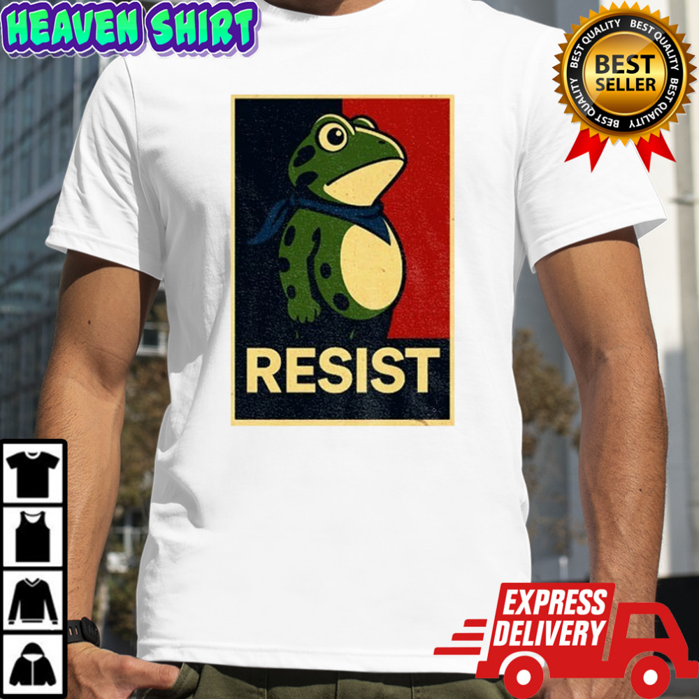 Portland Frog Resist Anti-Fascism Political Graphic shirt