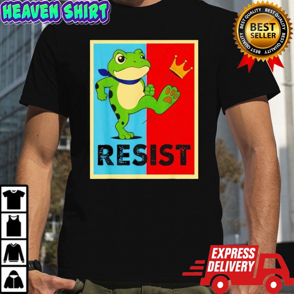 Portland Protest No Kings frog shirt