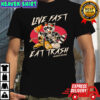 Raccoon Pizza live fast eat trash shirt