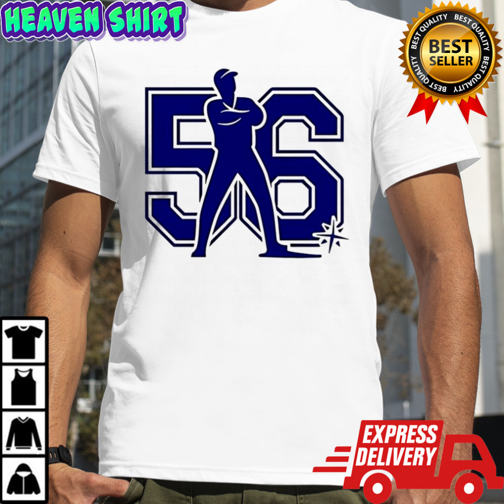 Randy Arozarena Seattle Mariners baseball number 56 silhouette shirt