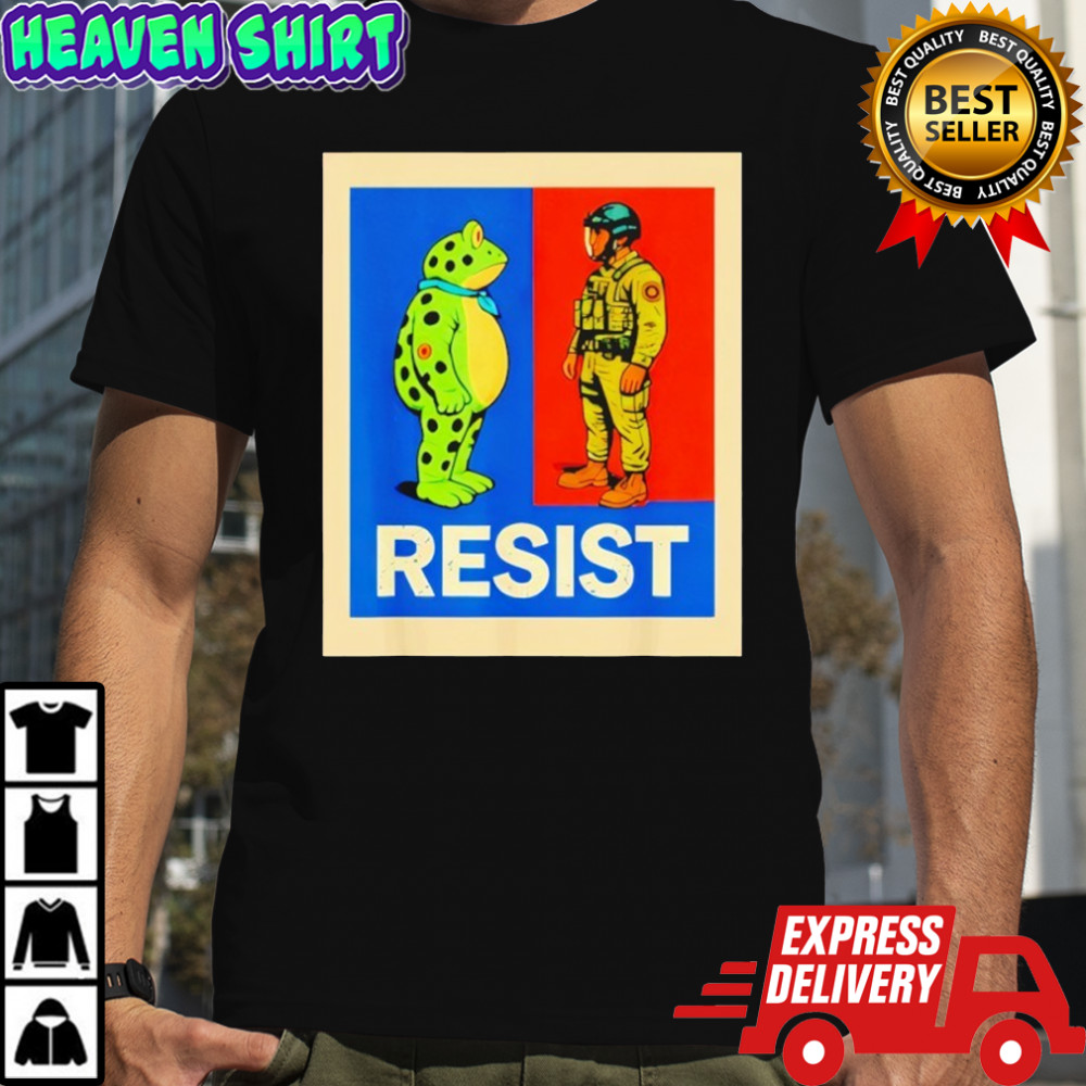 Resist Frog Portland Activist Protest frog shirt