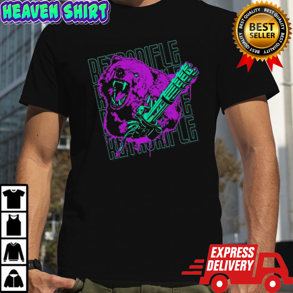 Retro Rifle Bear Arms T-shirt