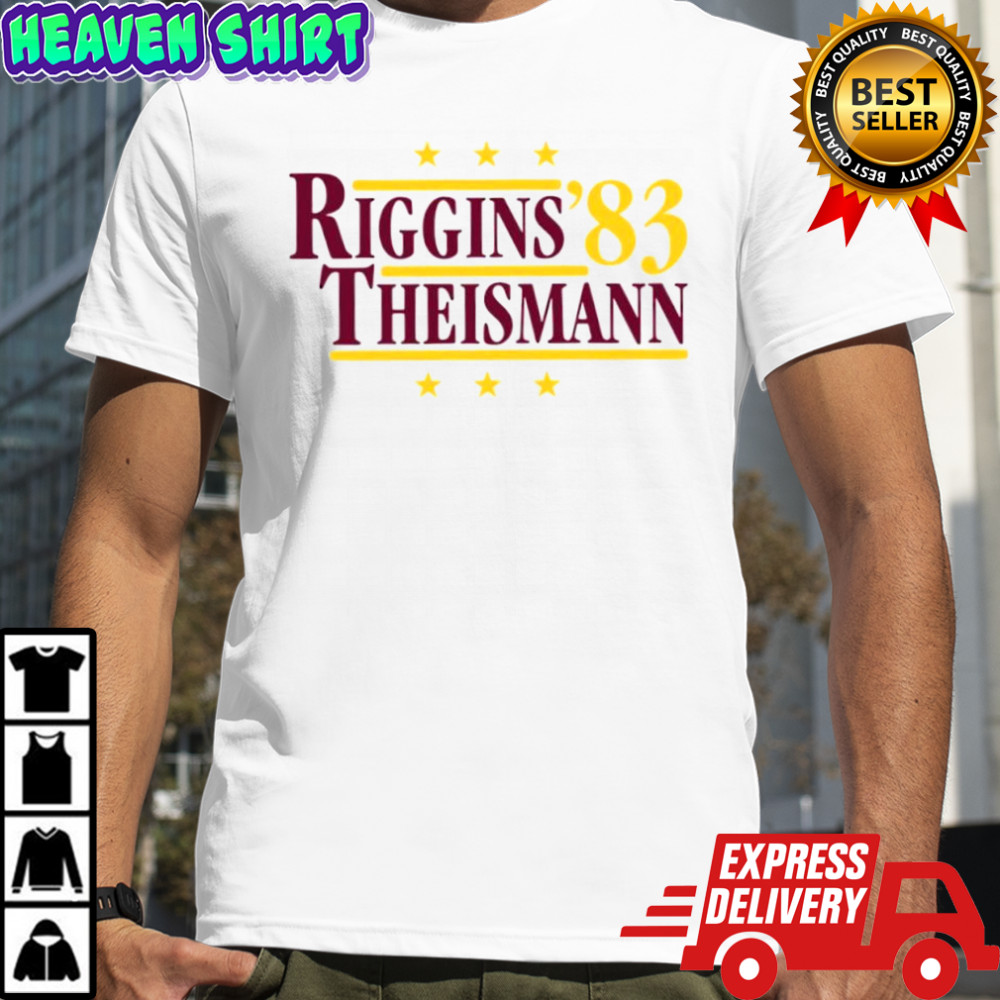 Riggins and Theismann ’83 Political Campaign Parody T-shirts