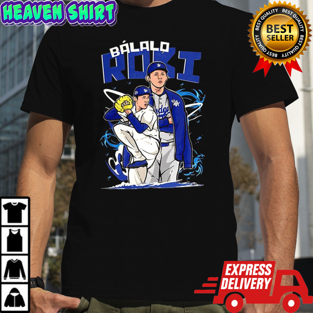Roki Sasaki Los Angeles Dodgers baseball Báilalo Roki graphic shirt