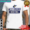 Ross Hodge wearing West Virginia Mountaineers Basketball logo 2025 shirt