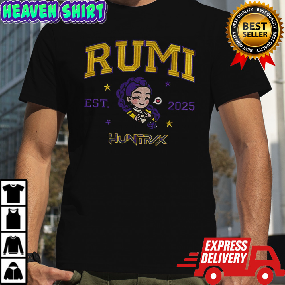 Rumi Huntrix Demon Hunters Kpop band est 2025 shirt