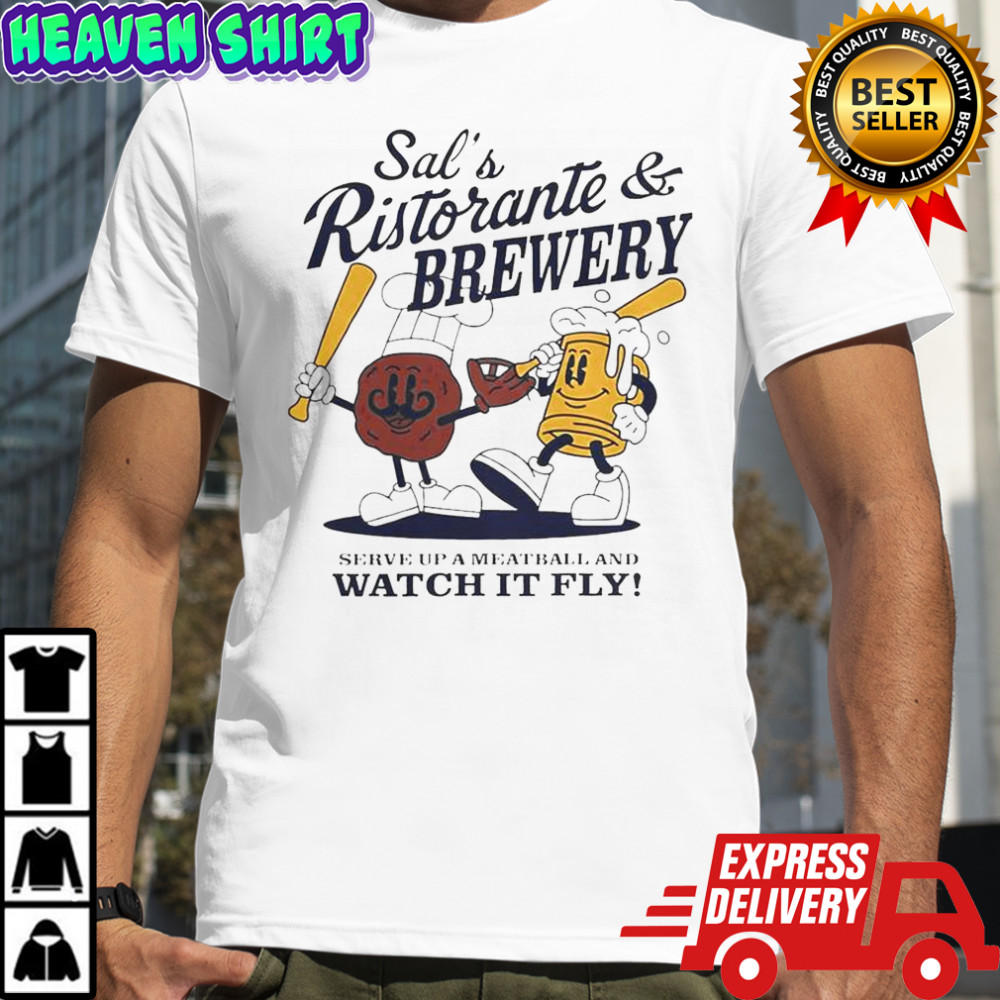 Sal Frelick Milwaukee Brewers Sal’s Ristorante And Brewery Superstar Cartoon T-Shirt