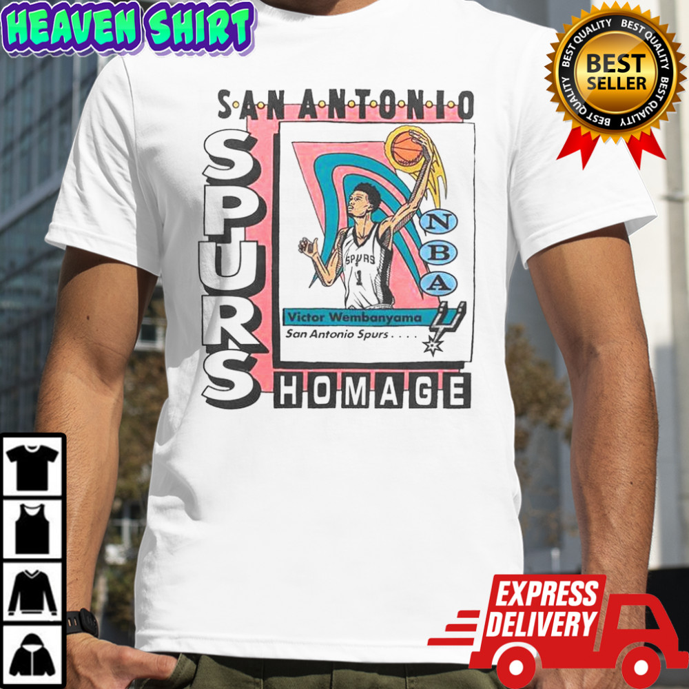 San Antonio Spurs Trading Card Victor Wembanyama T-Shirt