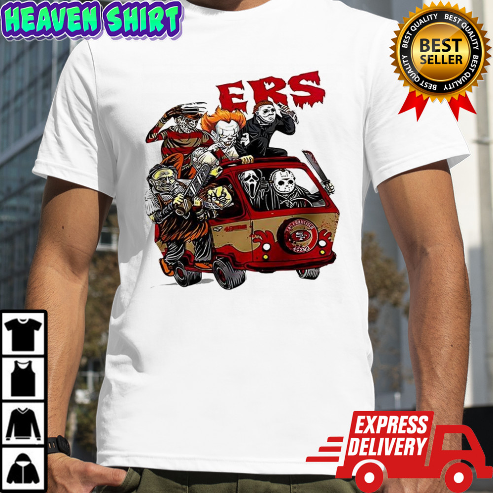 San Francisco 49ers football horror movies characters Halloween Shirt