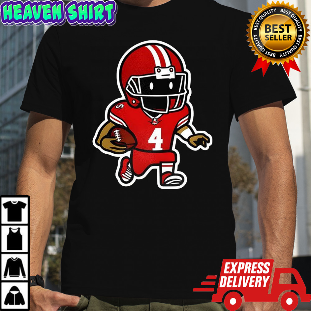 San Francisco 49ers football player number 4 graphic shirt