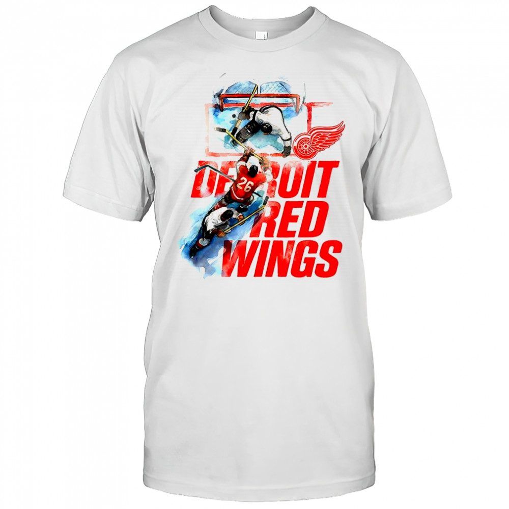 Sana x Detroit Red Wings hockey graphic shirt