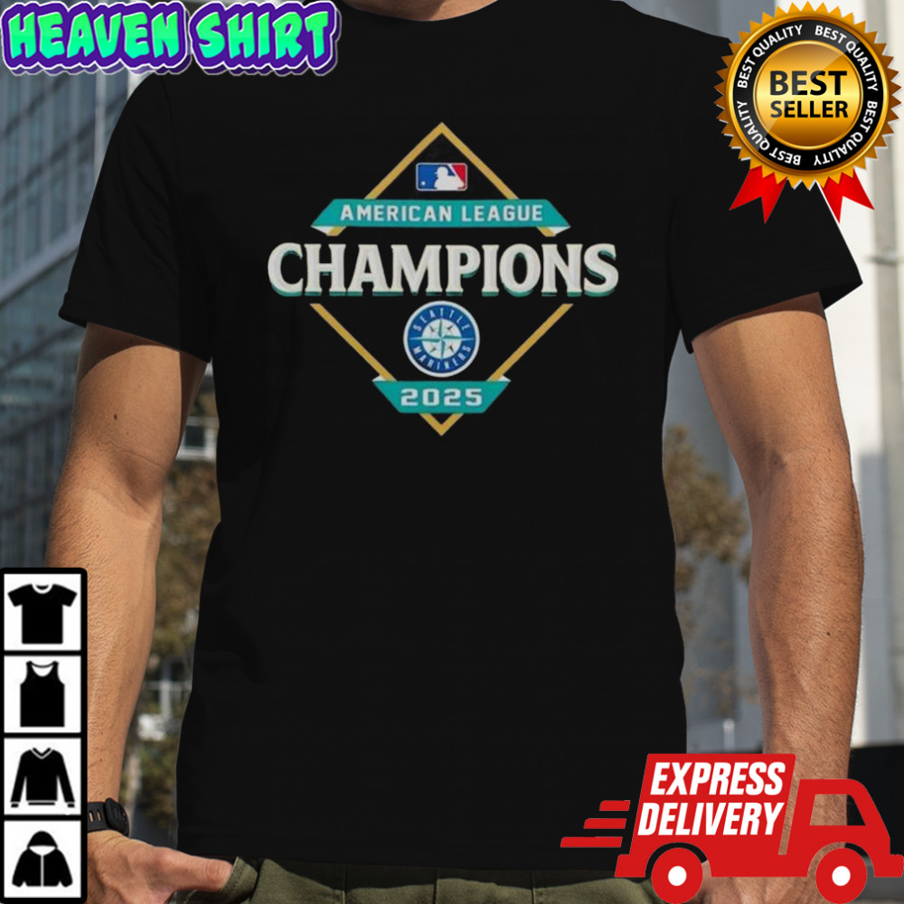 Seattle Mariners 2025 American League Champions Diamond Logo T-Shirt