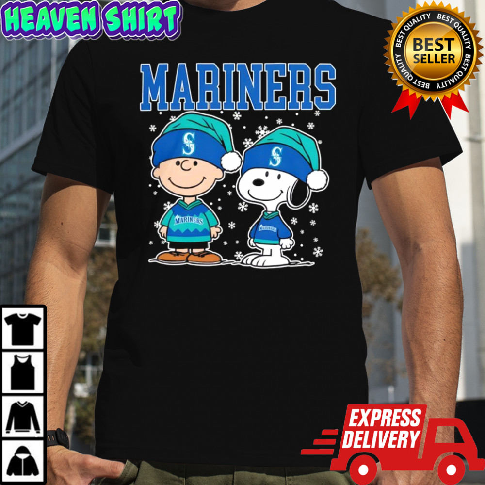 Seattle Mariners Snoopy Charlie Brown Christmas Baseball shirt