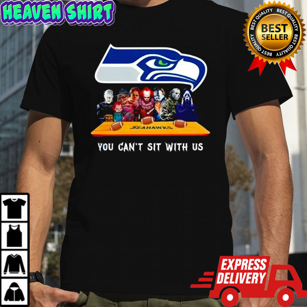 Seattle Seahawks Horror Movies Halloween you can’t sit with us shirt