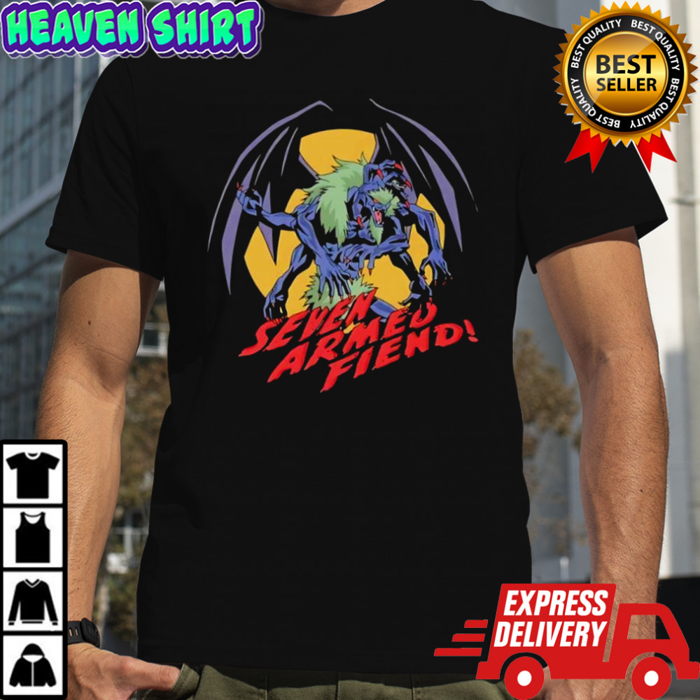 Seven Armed Fiend Haloween monster shirt
