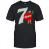 Seven down 7 up parody logo shirt