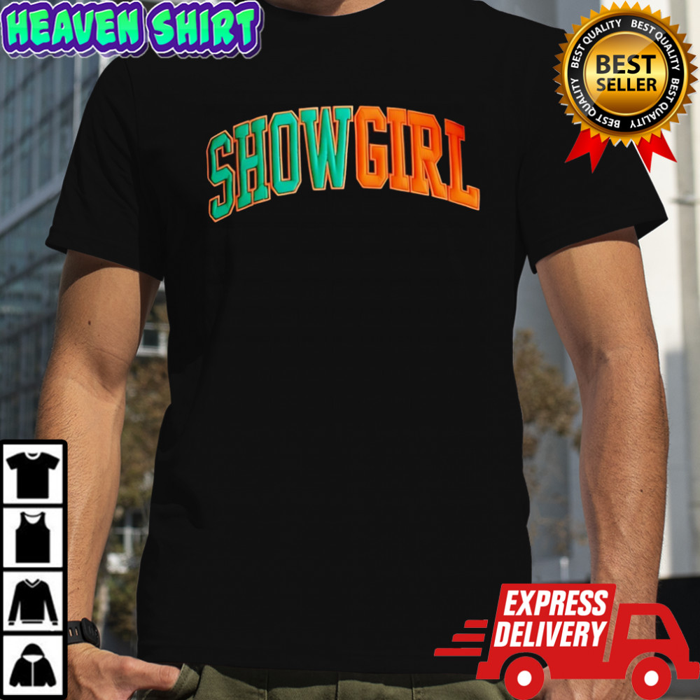 Showgirl era embroidered swifties T-shirts