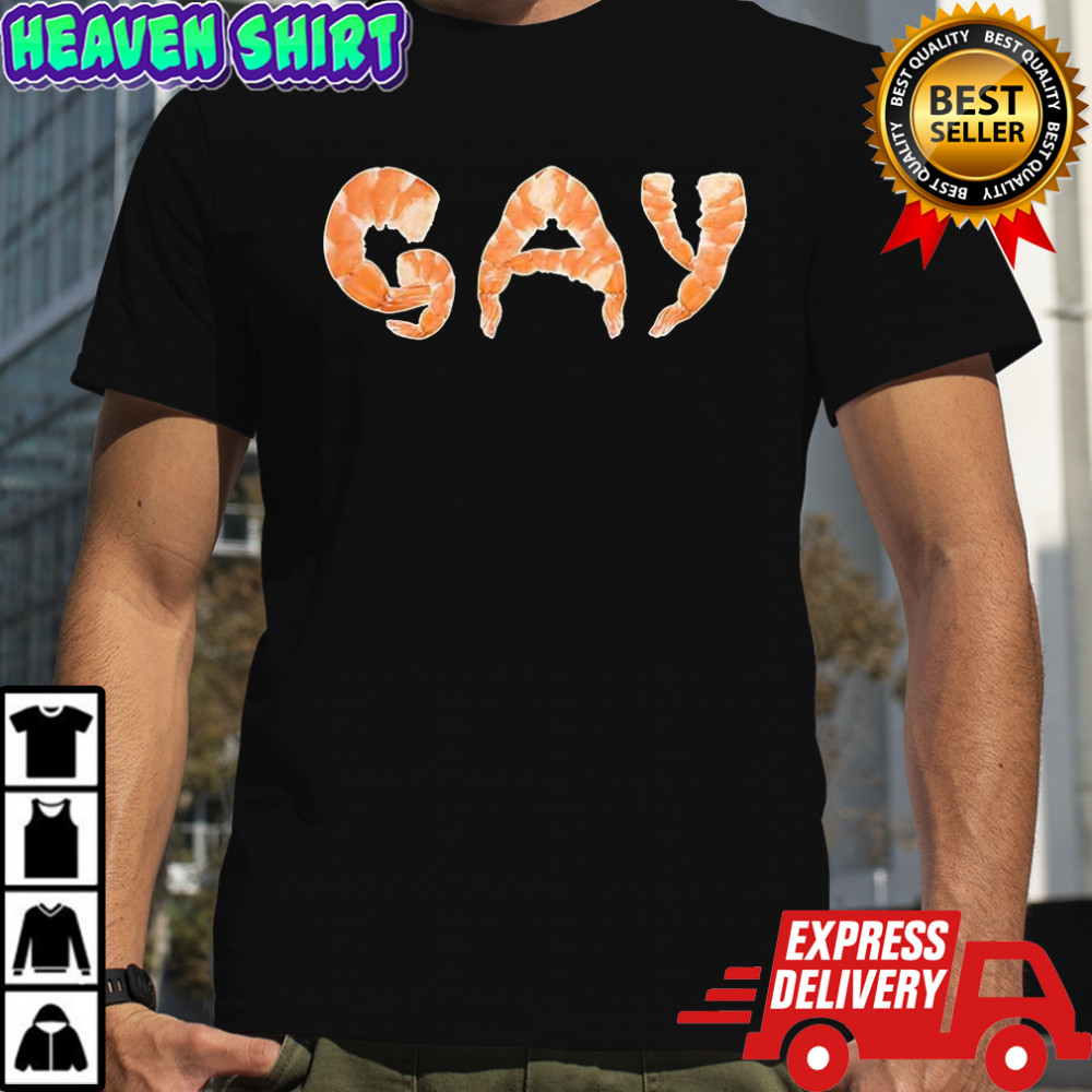 Shrimp Gay logo shirt