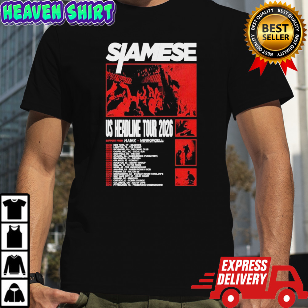 Siamese US Headline Tour 2026 T-shirt