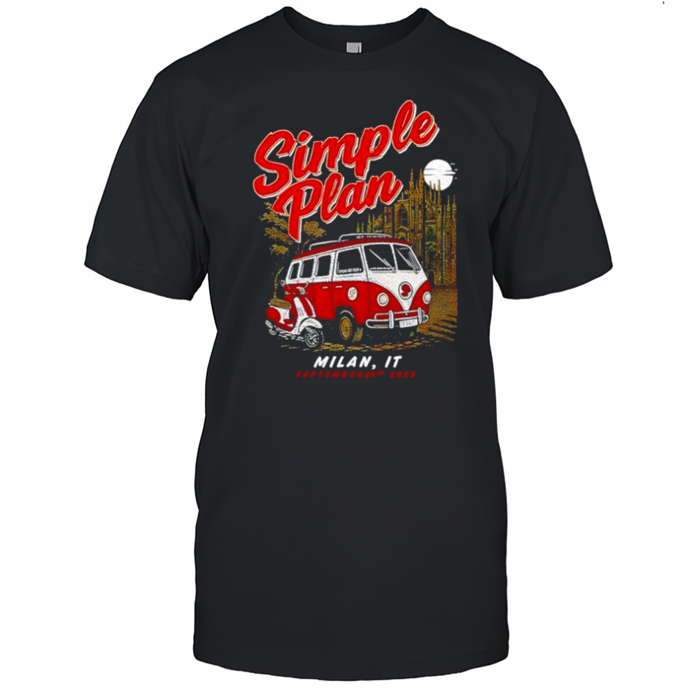 Simple Plan Sep 29 2025 Milan Italy Event shirt
