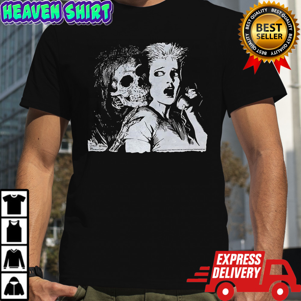 Skeleton John Bolton 1992 horror Halloween shirt