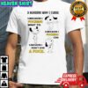 Snoopy 3 reasons why i curse because i fucking want to can don’t give a fuck shirt