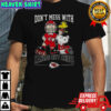 Snoopy And Charlie Brown Peanuts Don’t Mess With Kansas City Chiefs Football T-Shirt