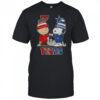 Snoopy And Charlie Brown Texas Tech Red Raiders X Dallas Cowboys Skyline T-Shirt