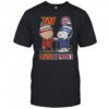 Snoopy And Charlie Brown Washington Sports Commanders X Nationals Skyline T-Shirt