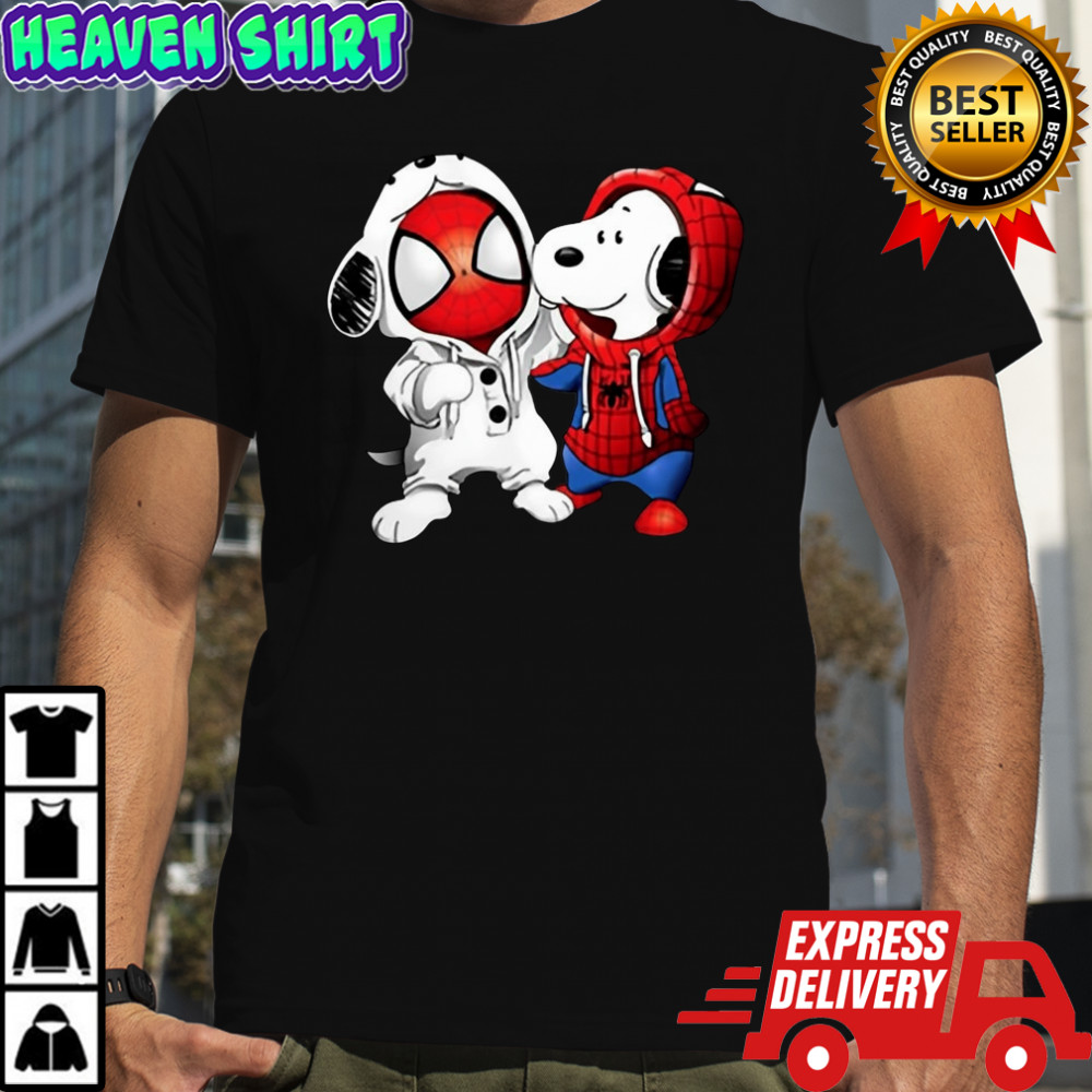 Snoopy And Spiderman Shirt