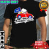 Snoopy and Woodstock driving car Los Angeles Dodgers shirt