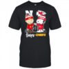 Snoopy & Charlie Brown fist bump Nebraska Huskers x Kansas City Chiefs shirt