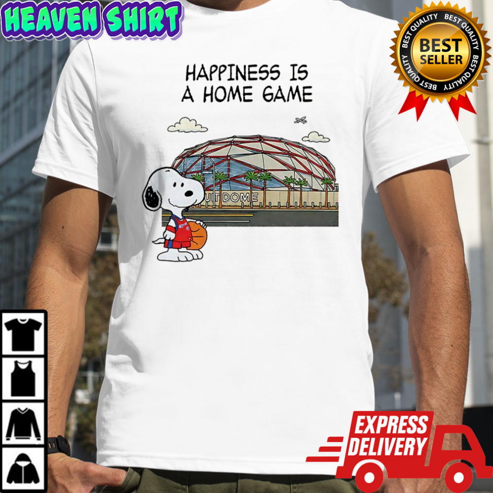 Snoopy Peanuts Happiness is a Home Game shirt