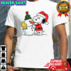 Snoopy Santa hat snowman Merry Christmas 2025 shirt