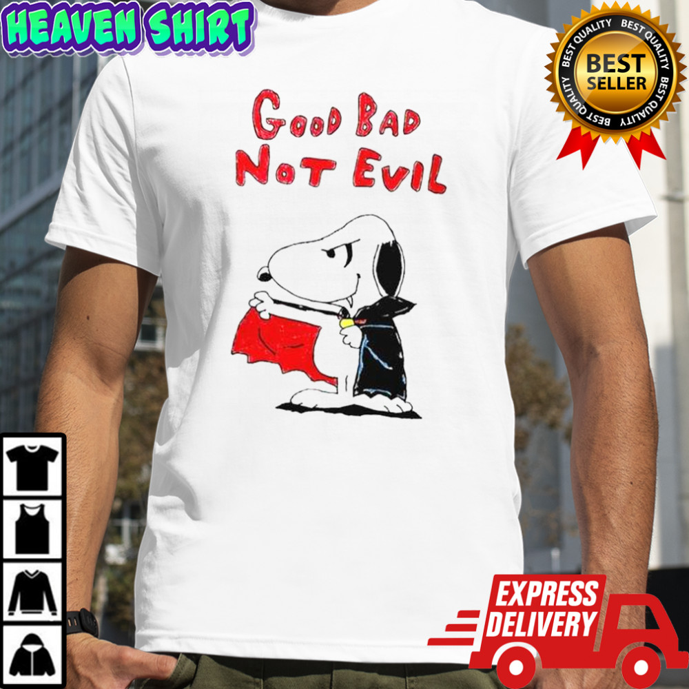 Snoopy Vampire Good Bad Not Evil T-Shirt