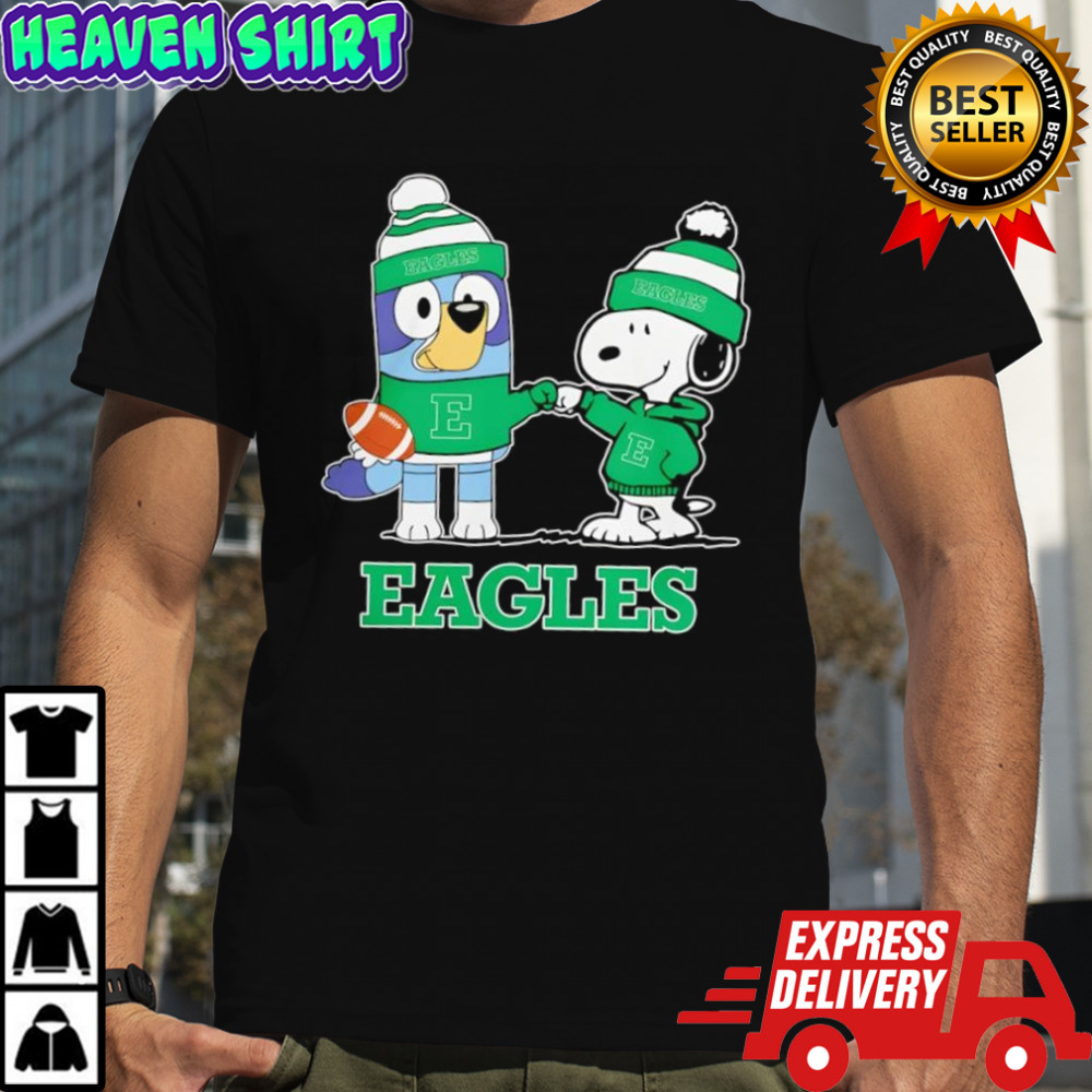 Snoopy x Bluey Eastern Michigan Eagles Football shirt