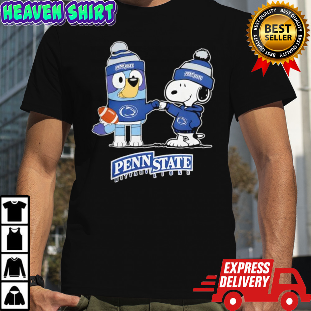 Snoopy x Bluey Penn State Nittany Football shirt