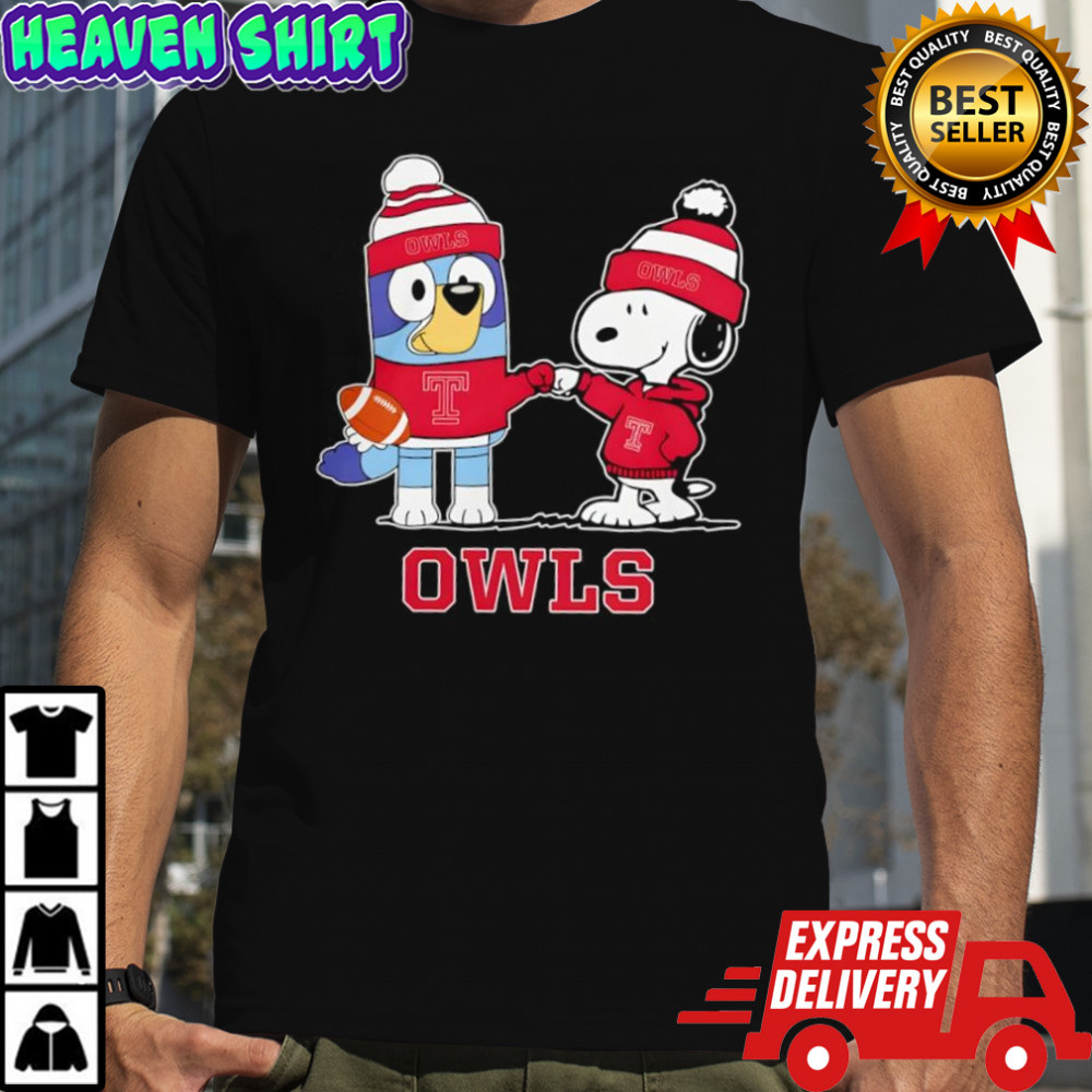 Snoopy x Bluey Temple Owls Football shirt