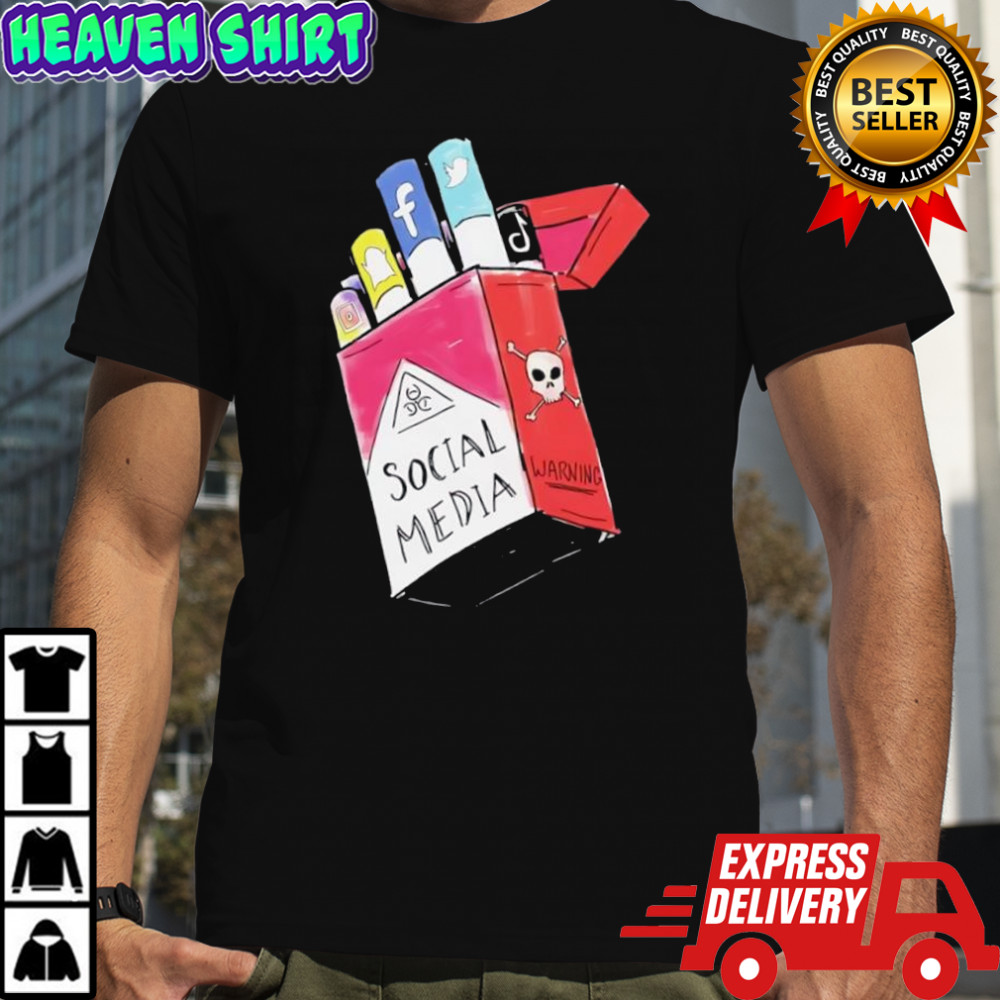 Social Media Pack warning shirt