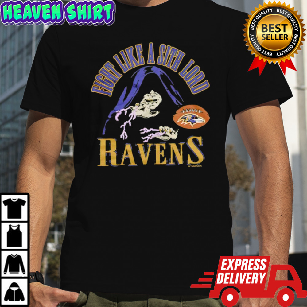 Star Wars x Baltimore Ravens fight like a sith lord shirt
