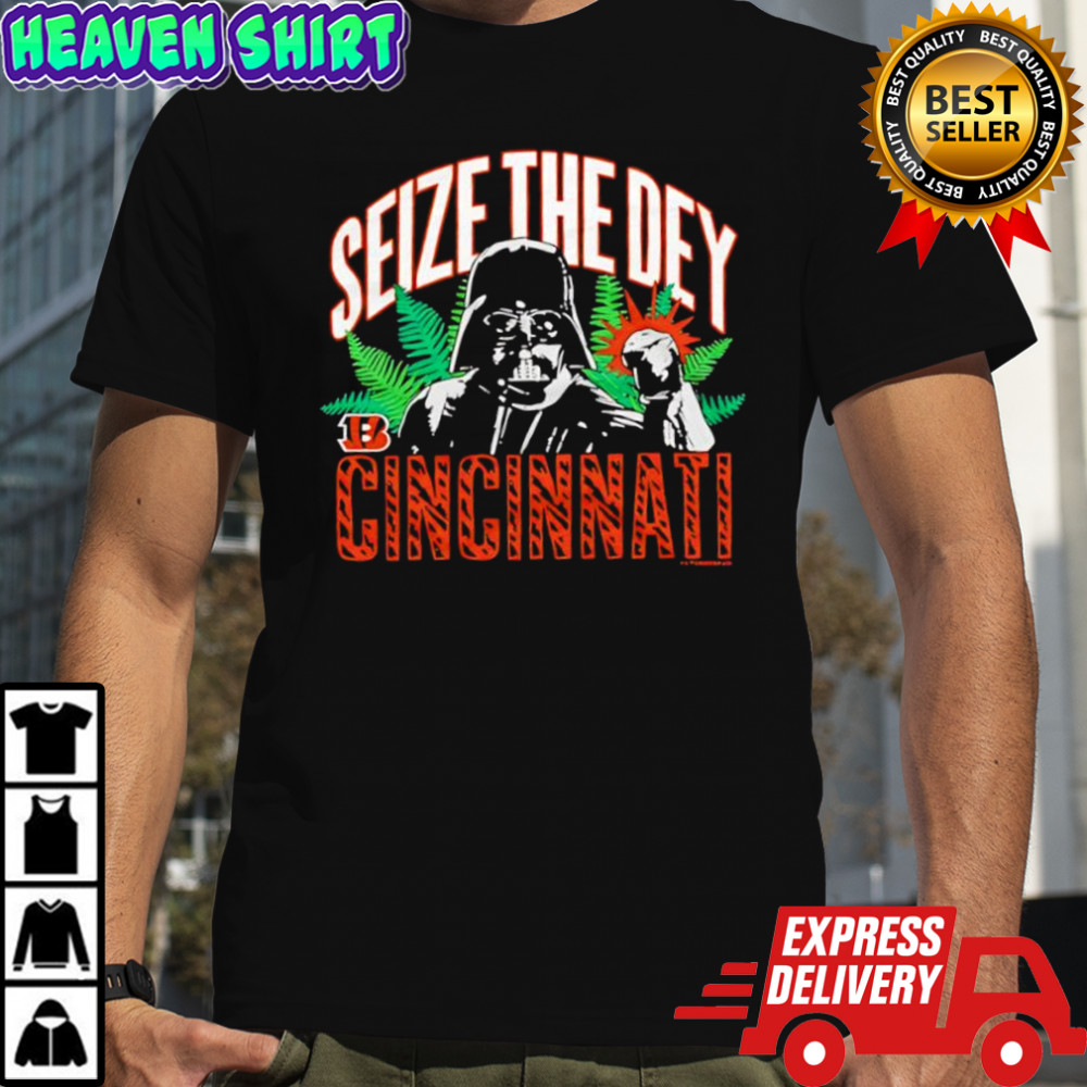 Star Wars x Cincinnati Bengals Darth Vader seize the dey shirt
