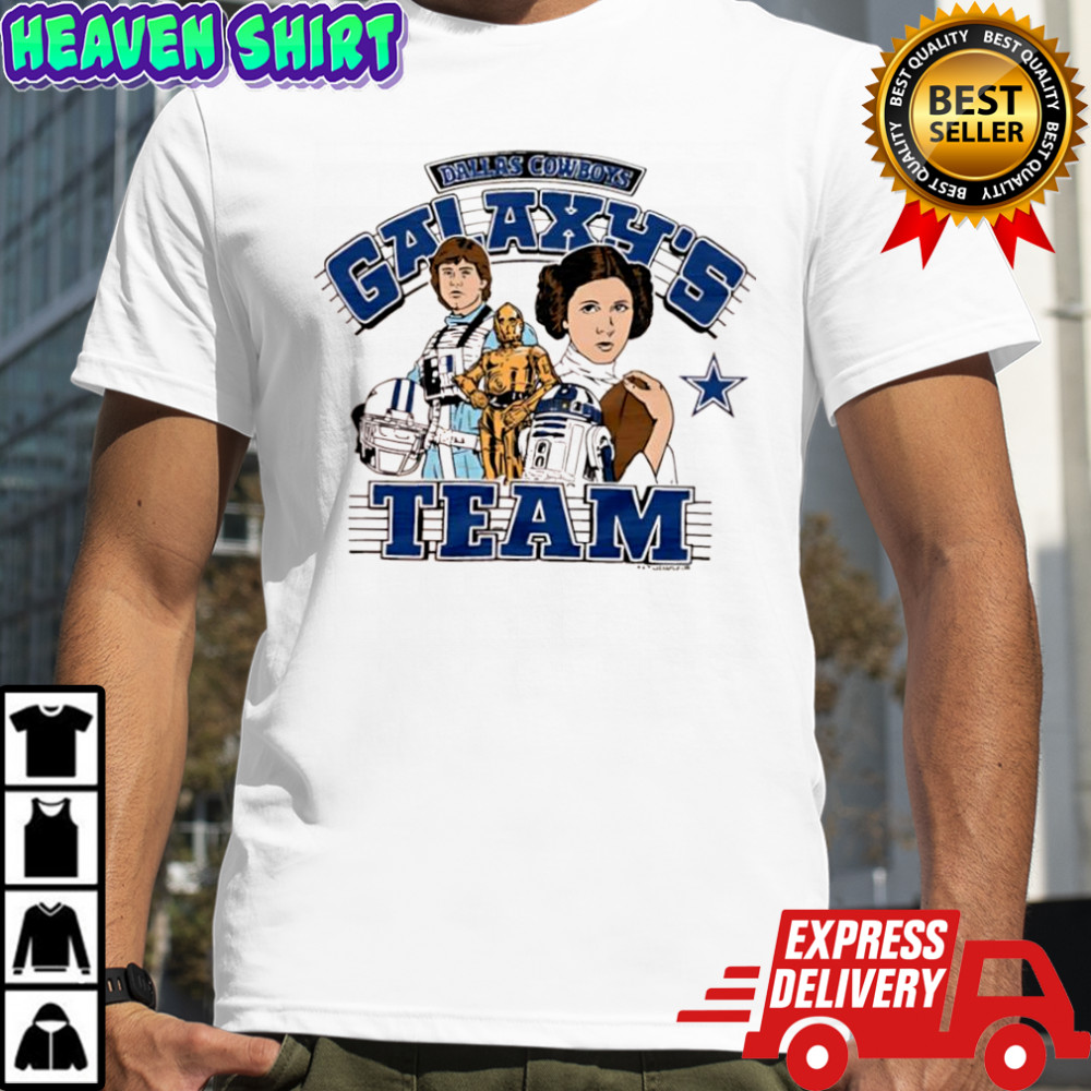 Star Wars x Dallas Cowboys Luke Skywalker & Princess Leia Galaxy’s team shirt