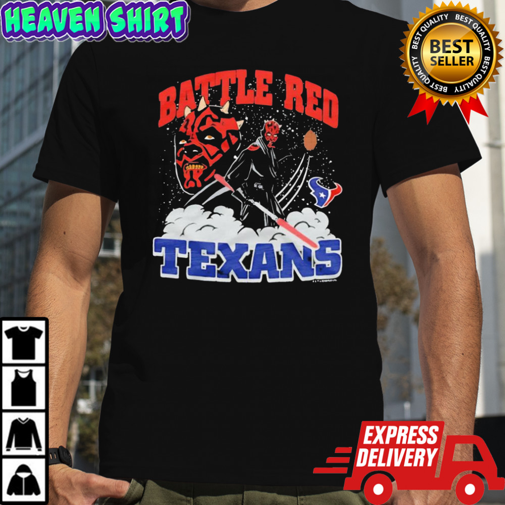 Star Wars x Houston Texans Darth Maul Battle Red shirt