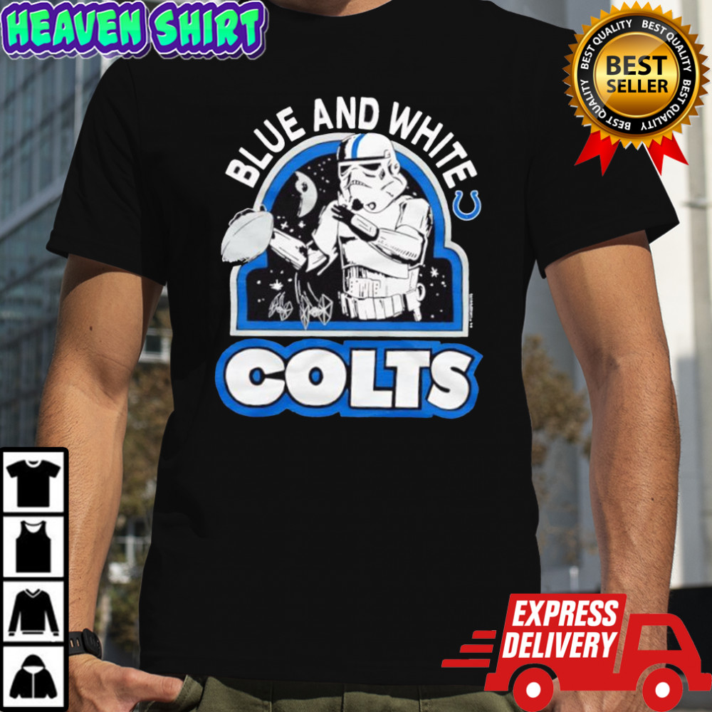 Star Wars x Indianapolis Colts Stormtroopers blue and white Colts shirt
