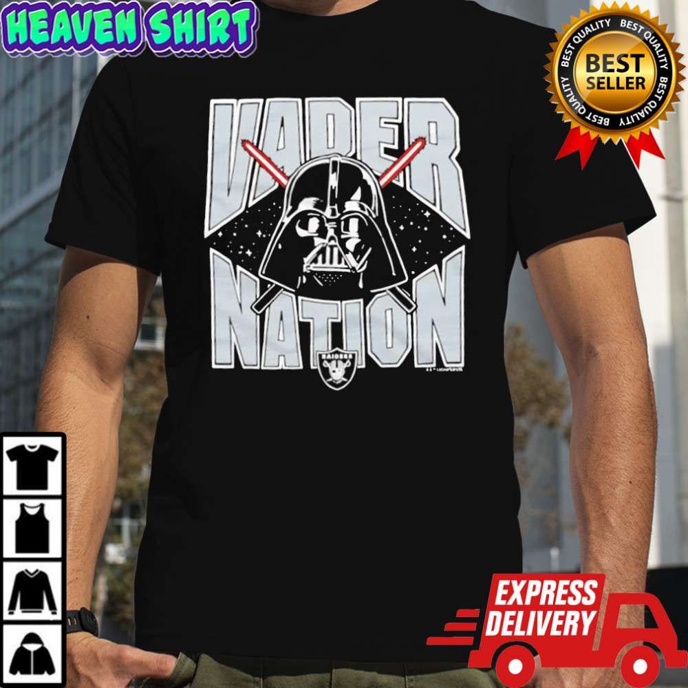 Star Wars x Las Vegas Raiders Darth Vader nation shirt