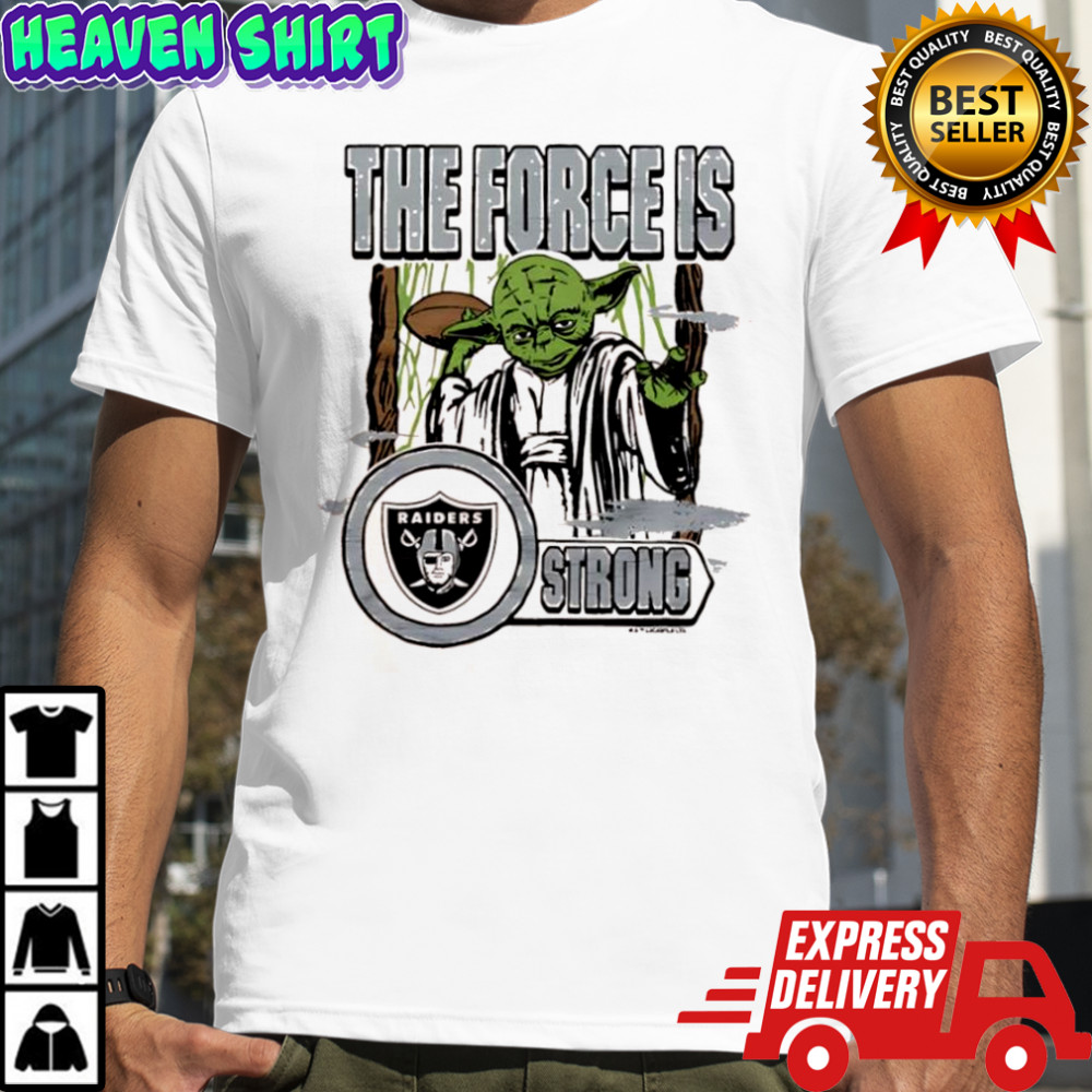 Star Wars x Las Vegas RaidersYoda the force is strong shirt