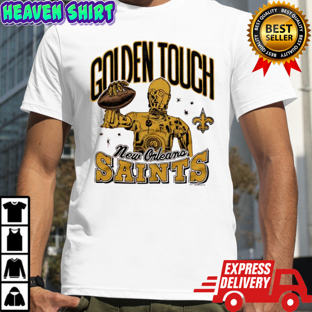 Star Wars x New Orleans Saints C-3PO golden touch shirt