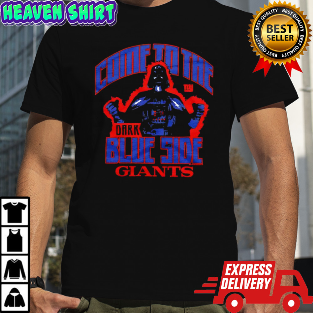 Star Wars x New York Giants Darth Vader Come to the Dark Blue Side shirt