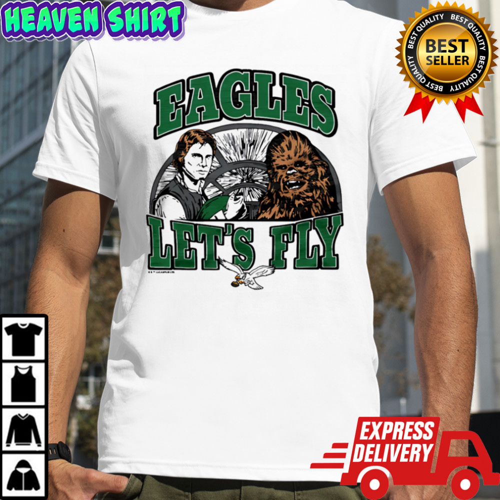 Star Wars x Philadelphia Eagles Light Side let’s fly shirt